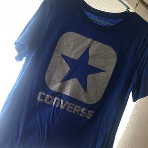 Sparkly Royal Blue/Silver Converse Classic Fit Tee